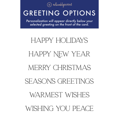 All Greeting Options | Noticeably Noted