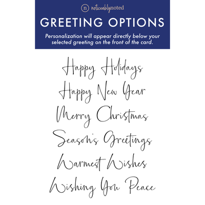 All Greeting Options | Noticeably Noted