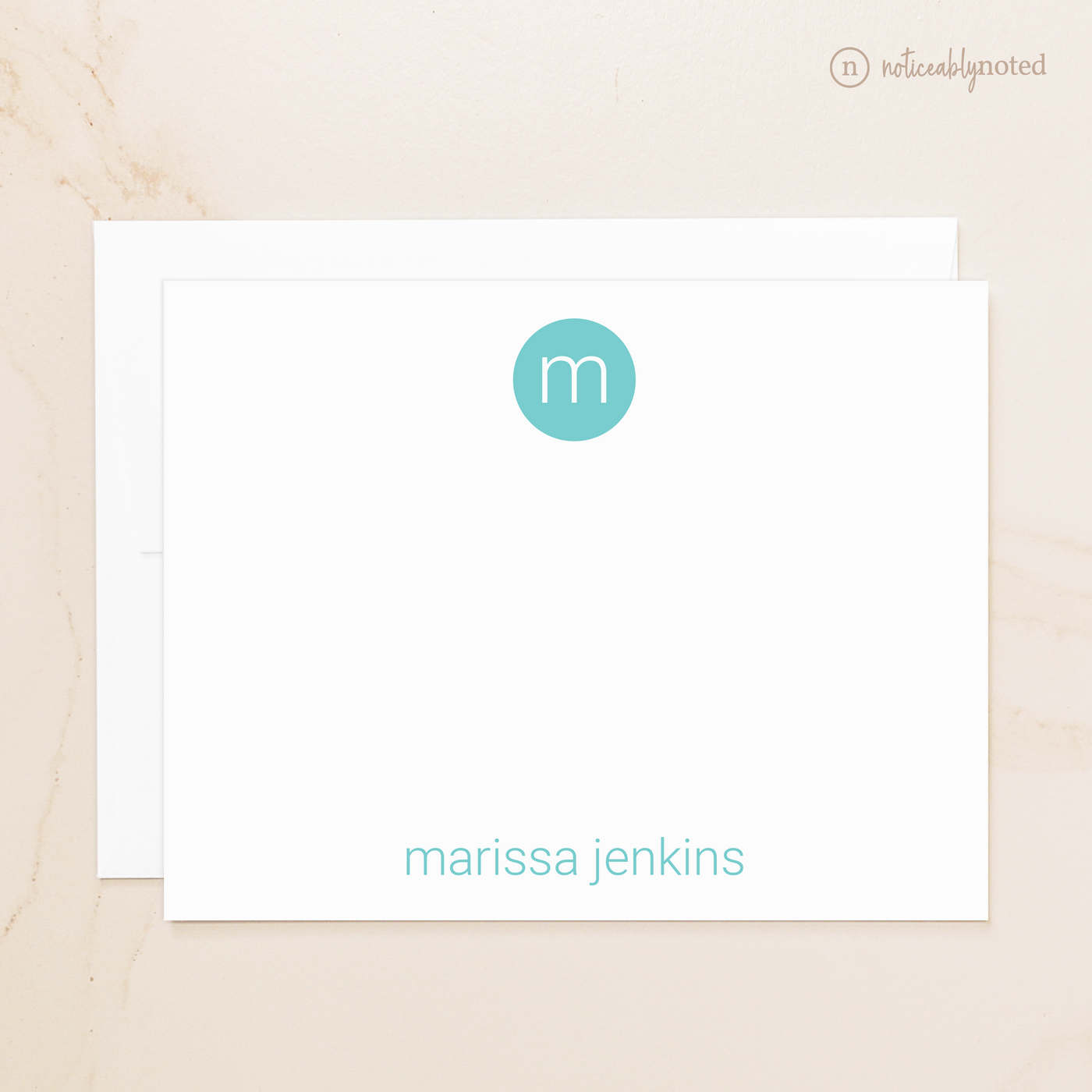 Monogram Note Cards | Noticeably Noted