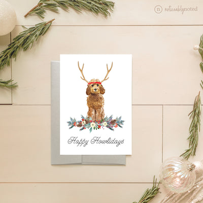 Cockapoo Dog Christmas Card | Noticeably Noted