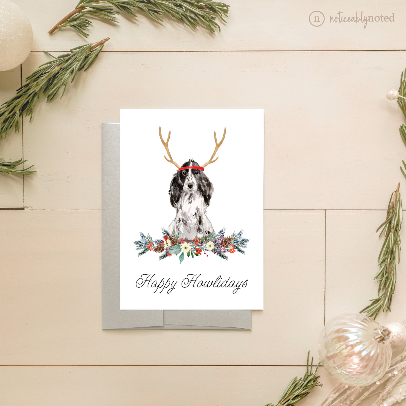 Cocker Spaniel Dog Holiday Greeting Cards | Noticeably Noted