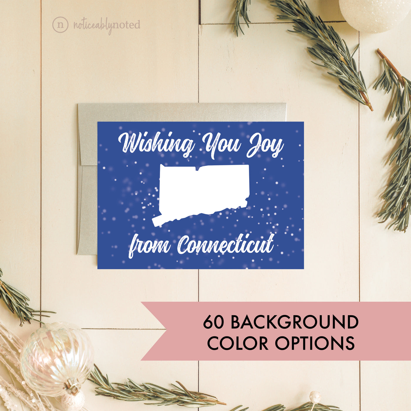 Connecticut Holiday Card | Noticeably Noted