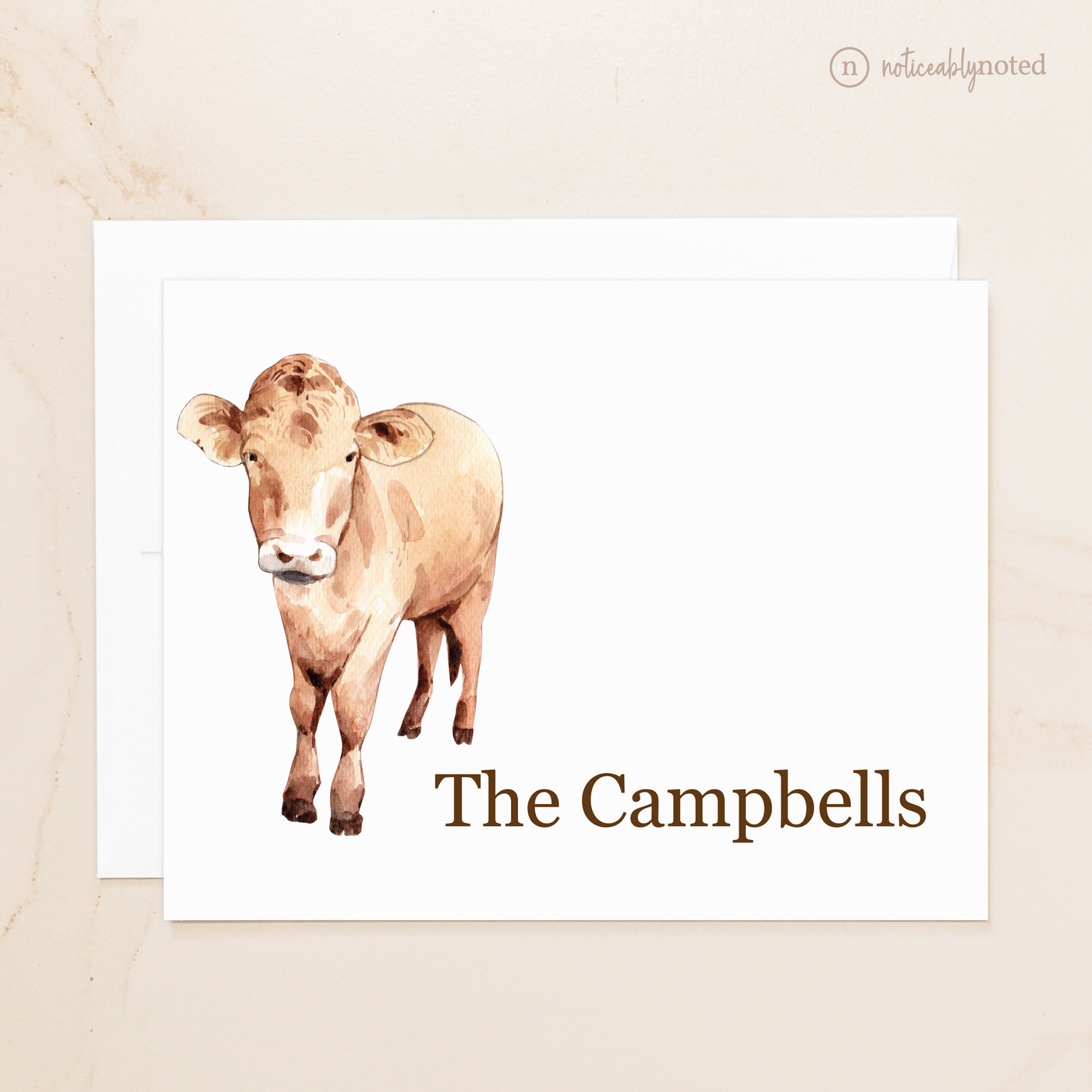 Cow Folded Note Cards