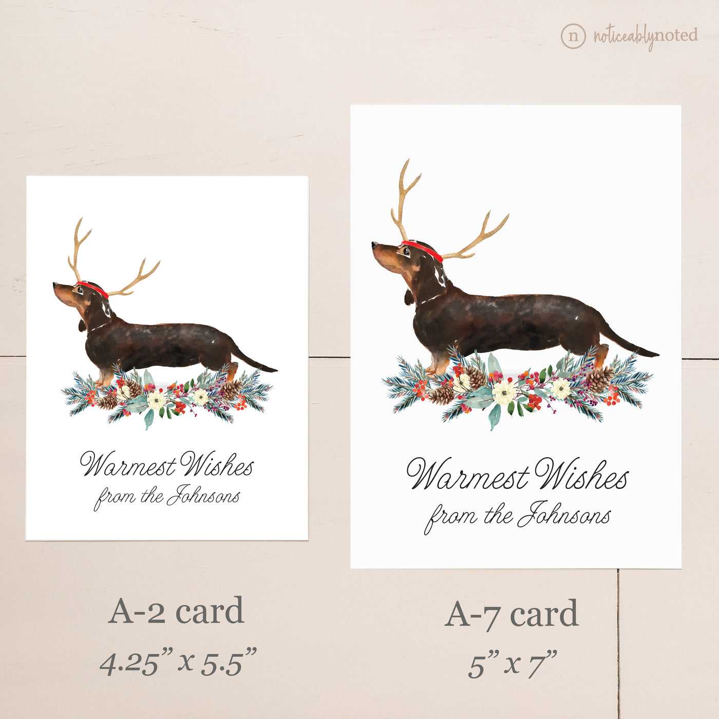 Card Size Comparison | Noticeably Noted