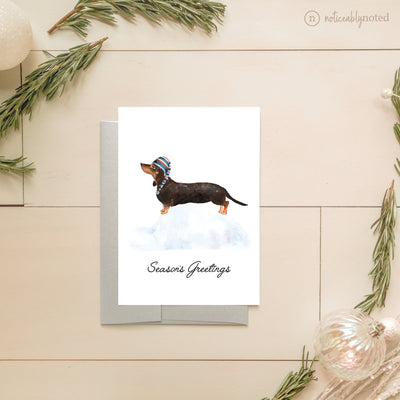 Dachshund Dog Holiday Card | Noticeably Noted