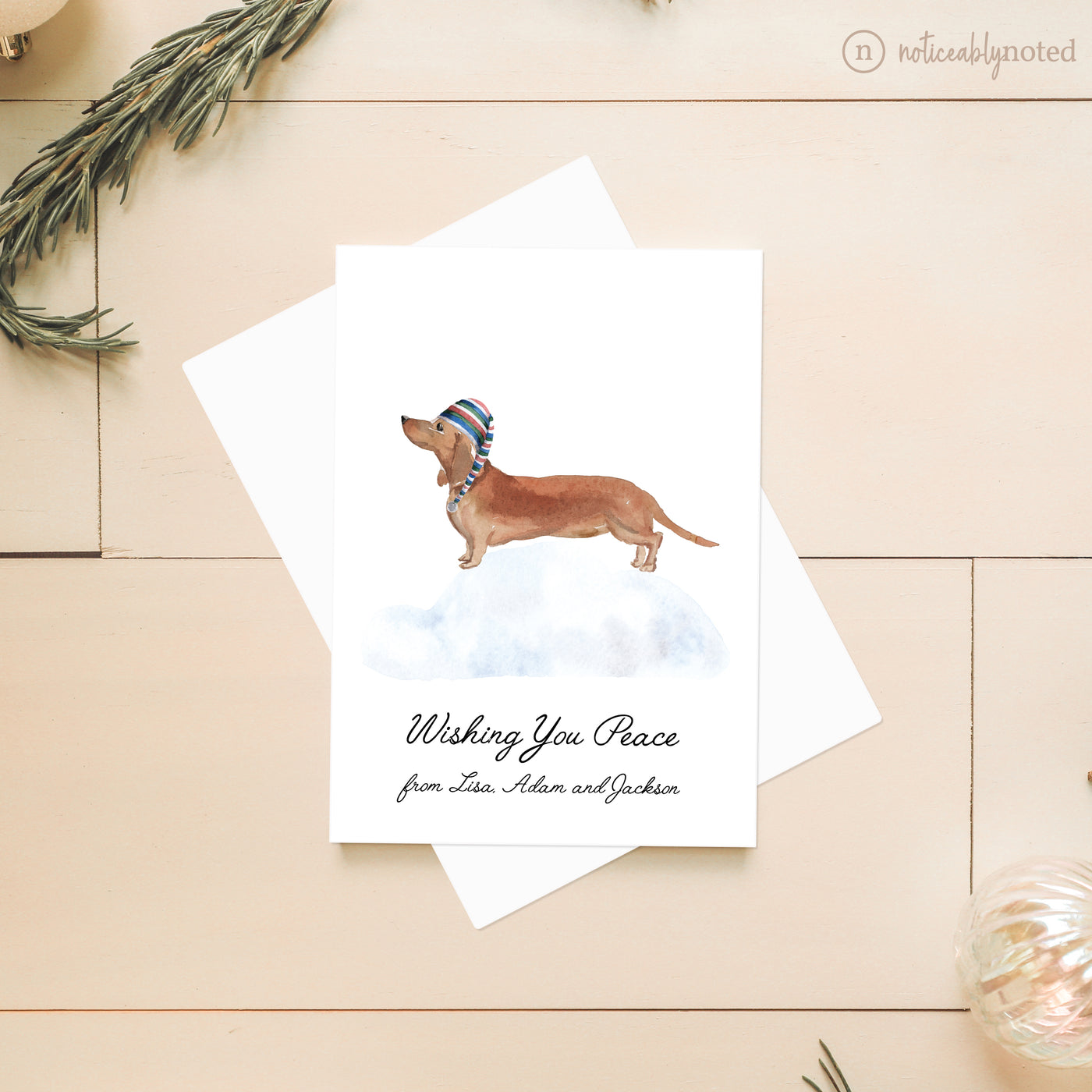 Dachshund Dog Christmas Cards | Noticeably Noted