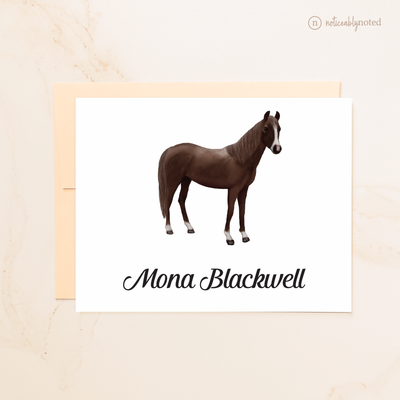 Dark Bay Horse Folded Cards (#9)