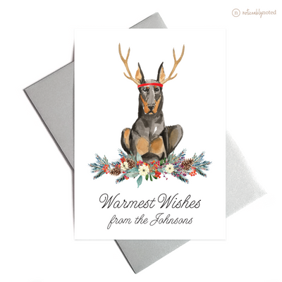 Doberman Dog Holiday Greeting Cards | Noticeably Noted