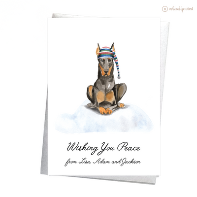 Doberman Dog Christmas Card | Noticeably Noted