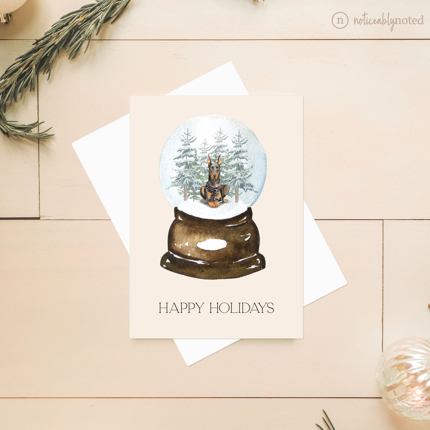 Doberman Dog Christmas Cards | Noticeably Noted