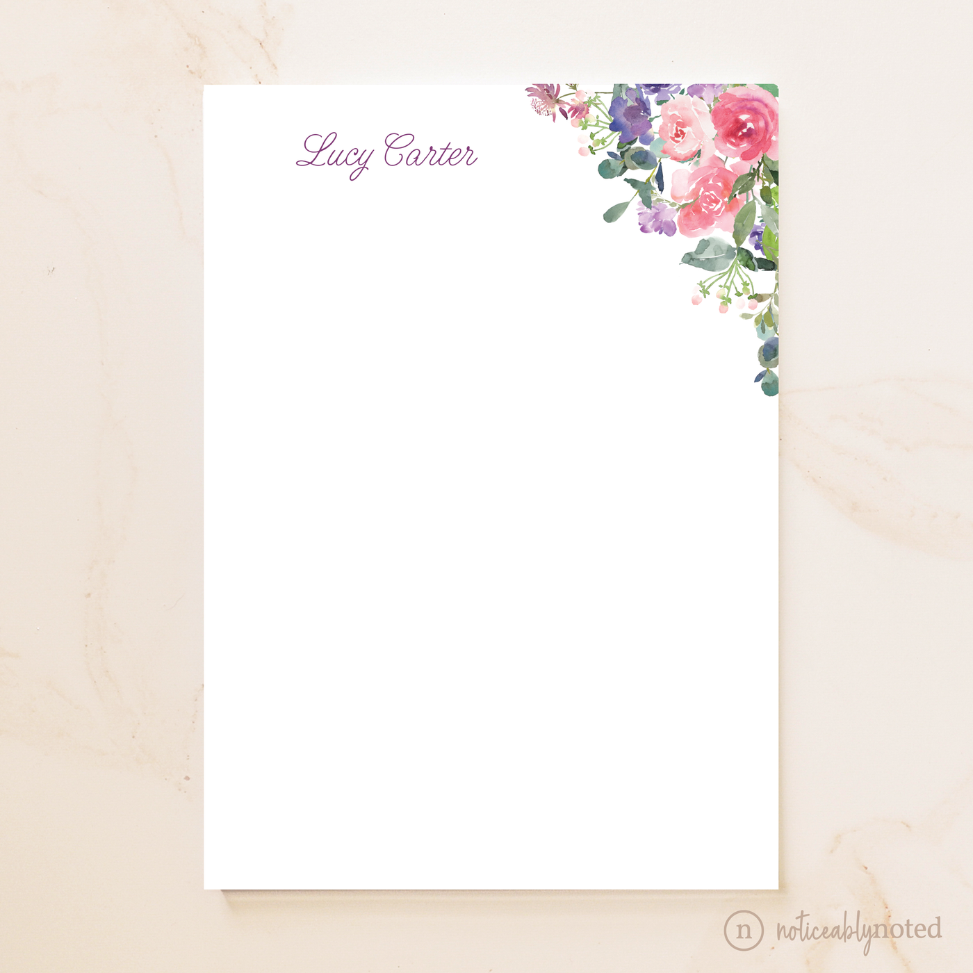 Louise Floral Notepad