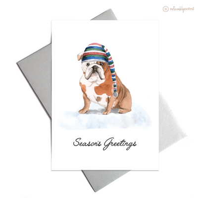 English Bulldog Holiday Card | Noticeably Noted
