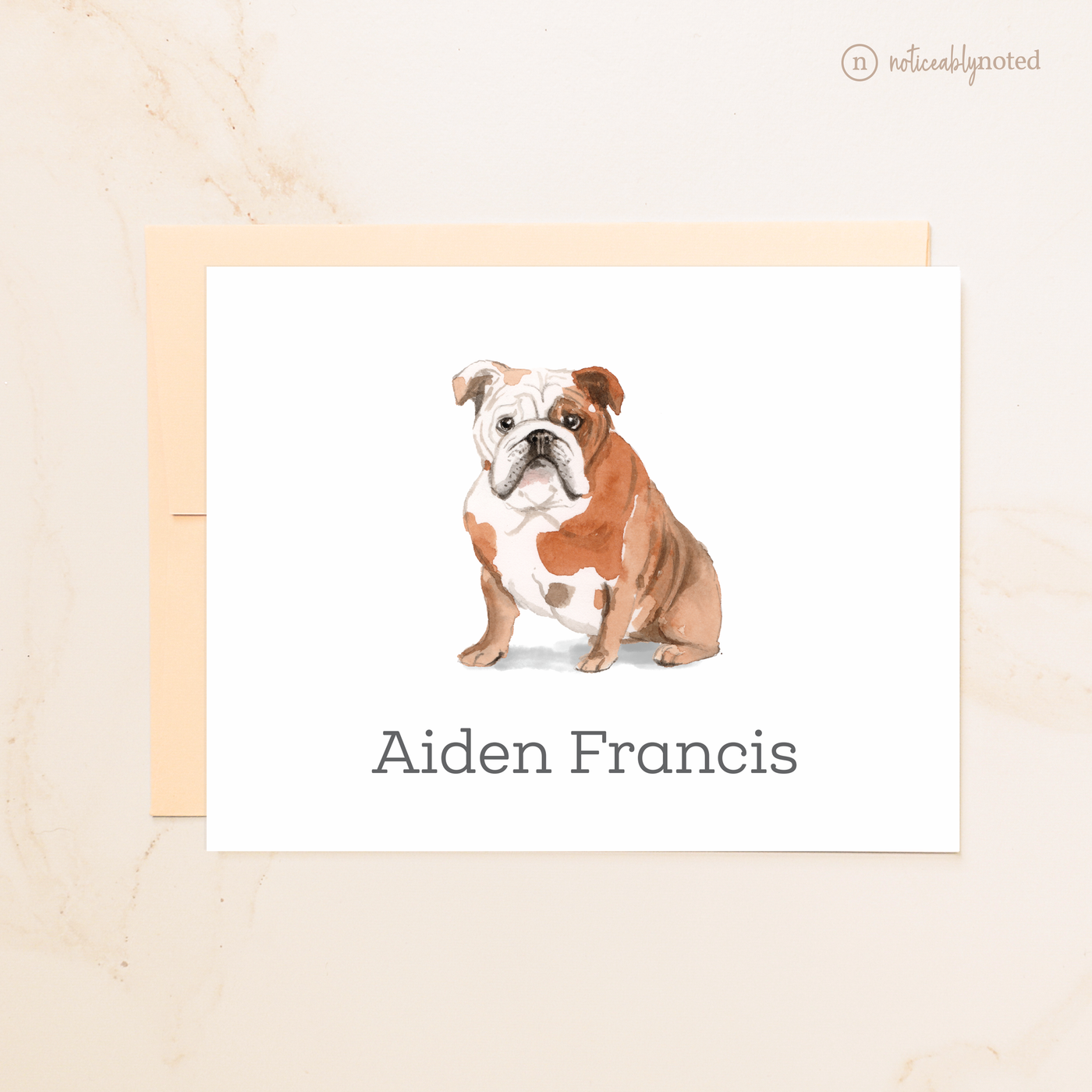 English Bulldog Folded Cards