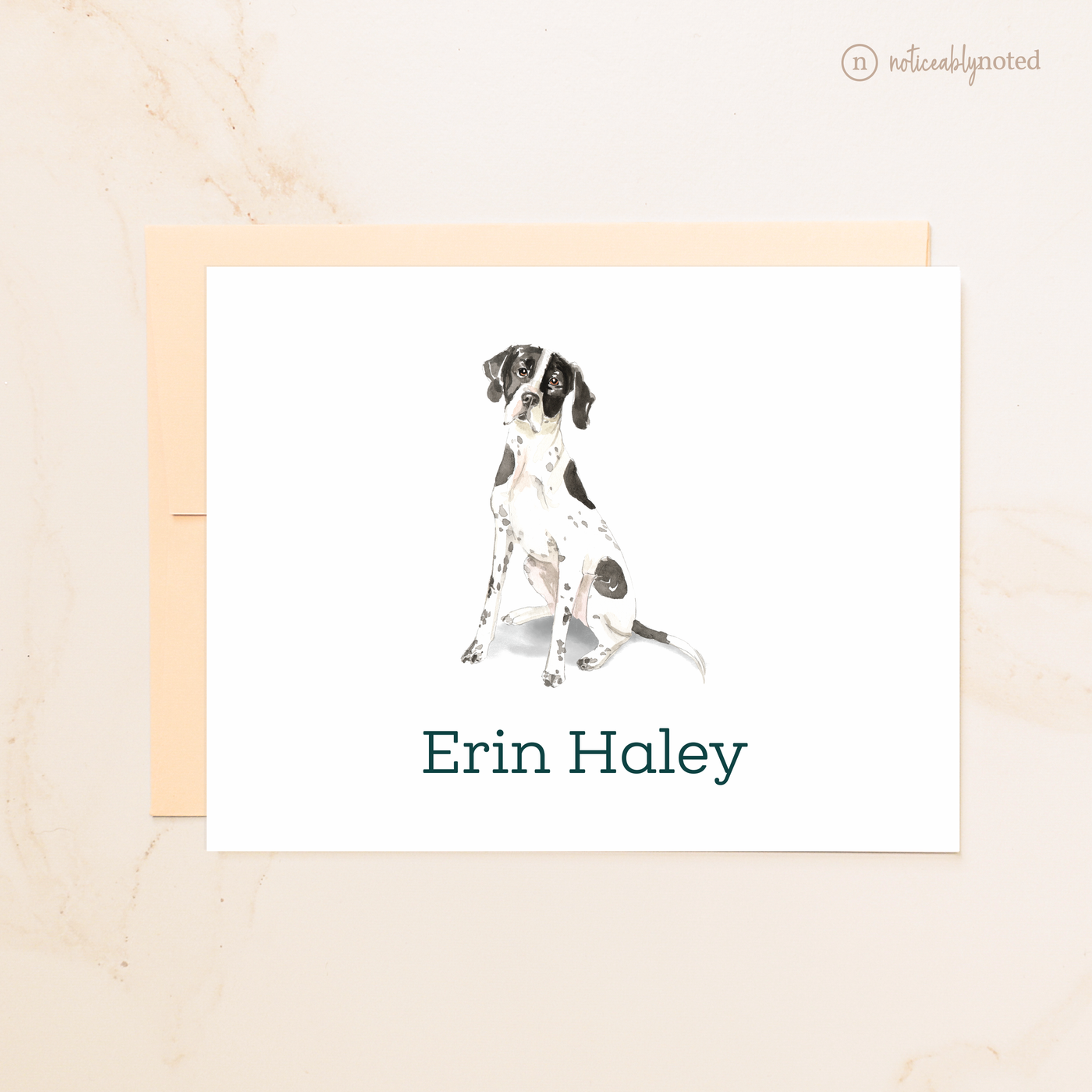 English Pointer Dog Folded Cards