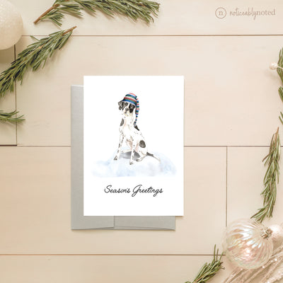 English Pointer Dog Holiday Greeting Cards | Noticeably Noted