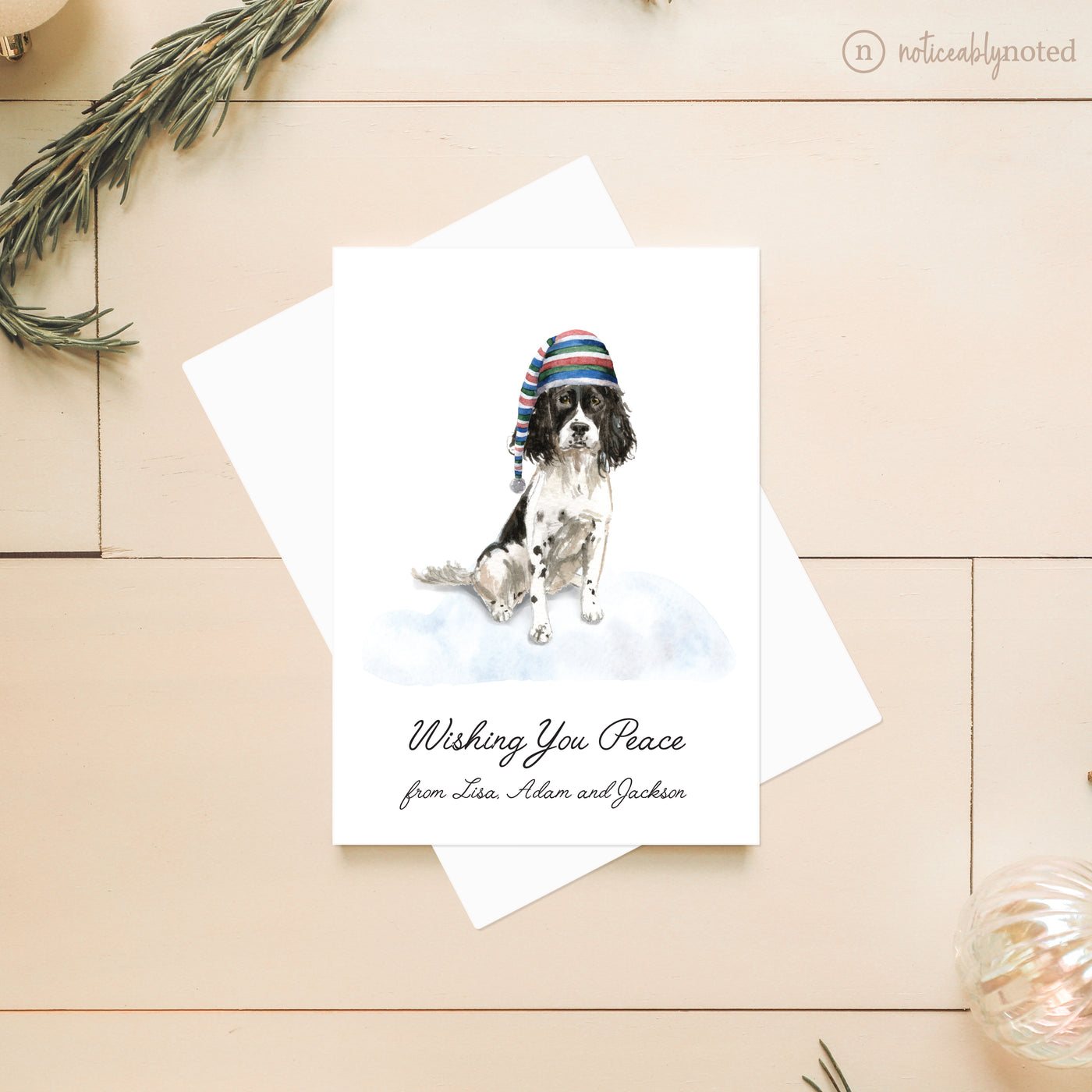 English Pointer Dog Christmas Card | Noticeably Noted
