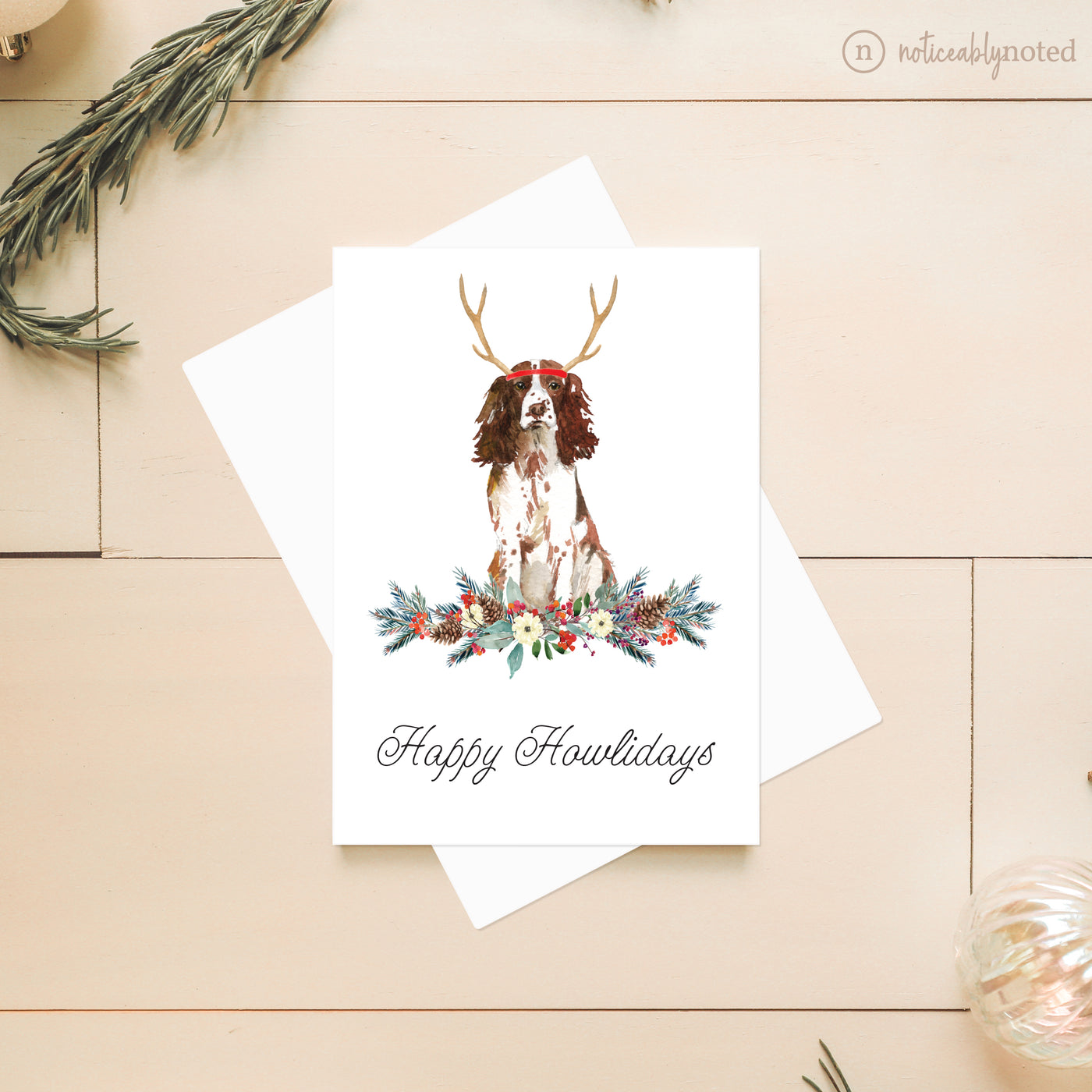 English Springer Dog Christmas Cards | Noticeably Noted