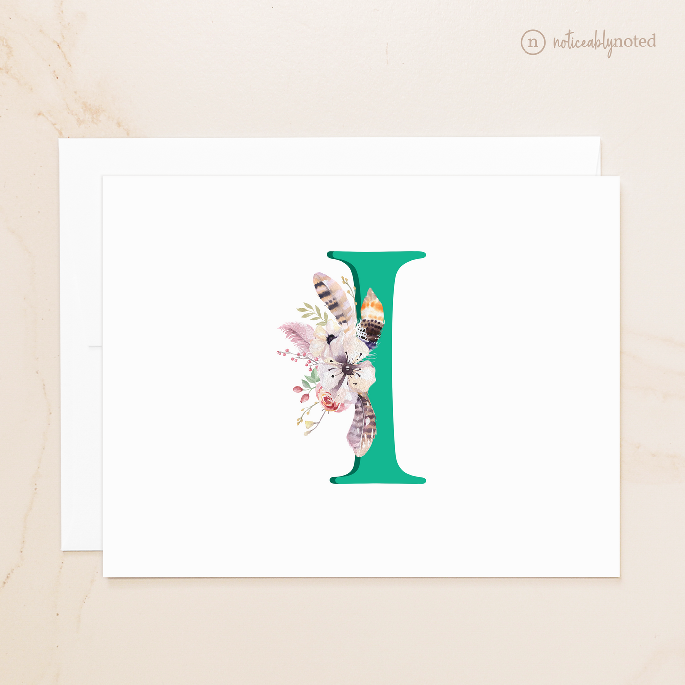 Monogrammed Note Cards | Noticeably Noted