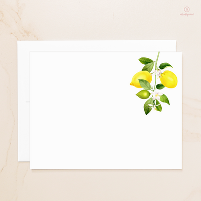 Lemon Flat Note Cards | Noticeably Noted