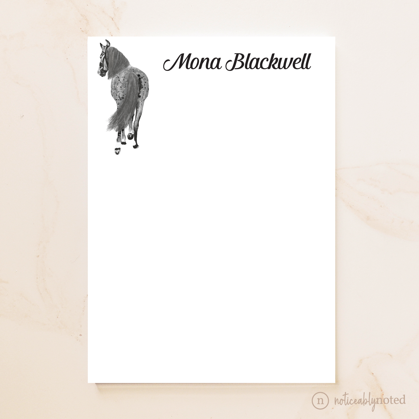 Fleabitten Horse Notepad (#28)