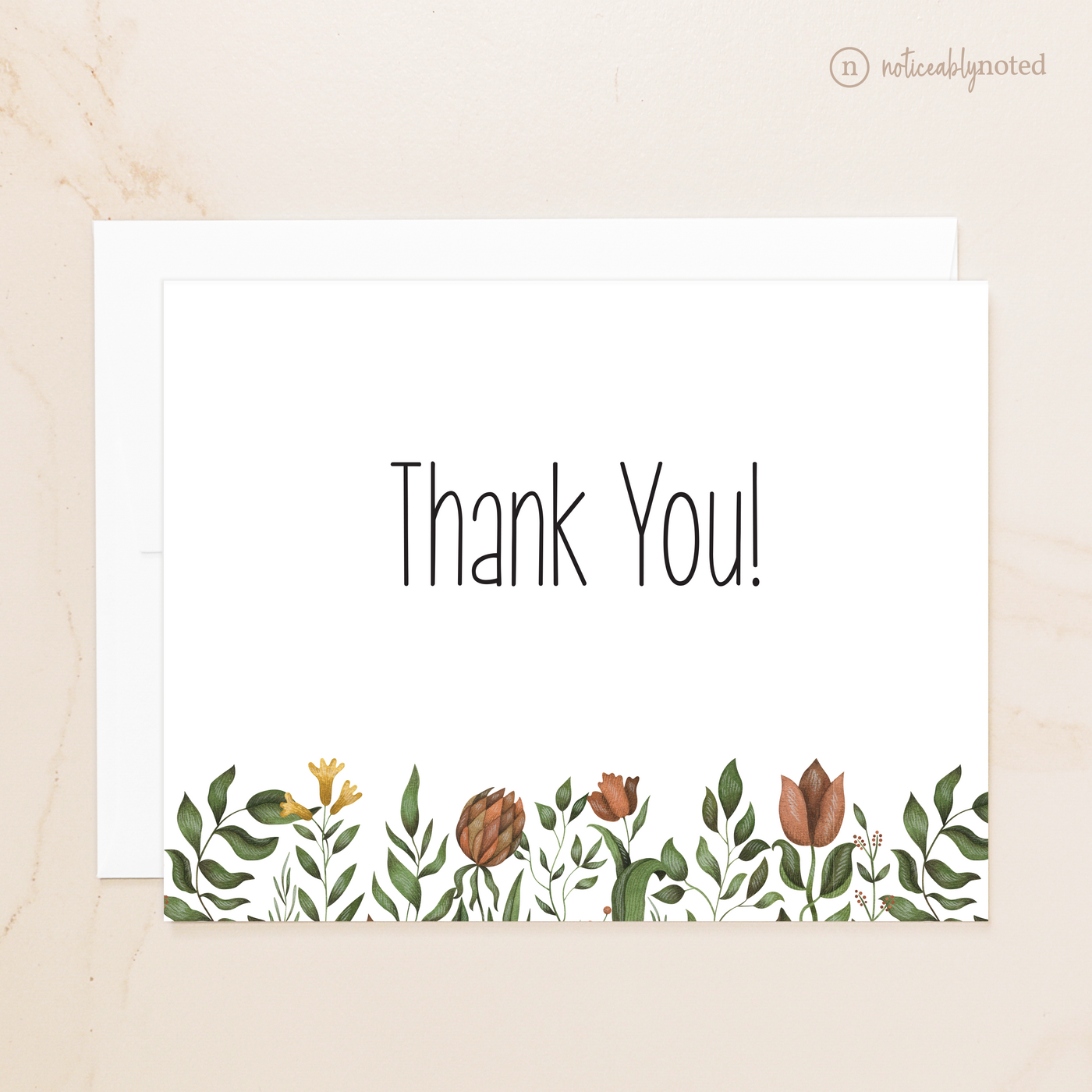 Floral Row Thank You Cards | Noticeably Noted