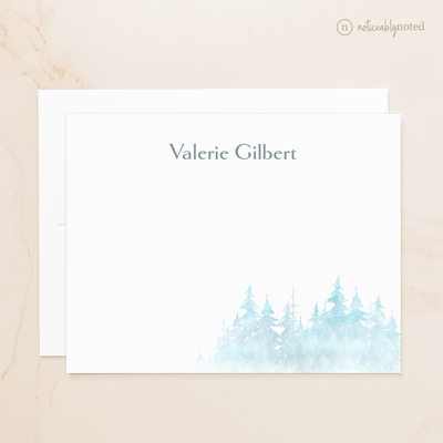 Blue Forest Personalized Flat Cards