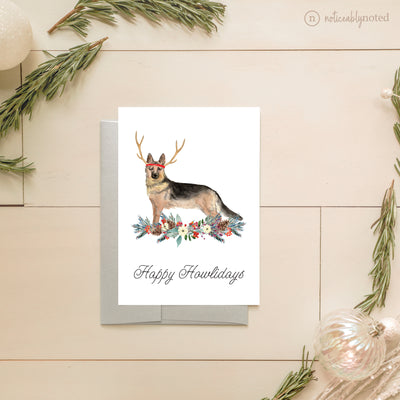German Shepherd Dog Christmas Card | Noticeably Noted