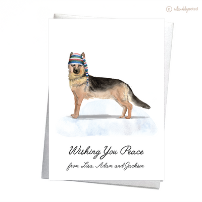 German Shepherd Dog Christmas Card | Noticeably Noted