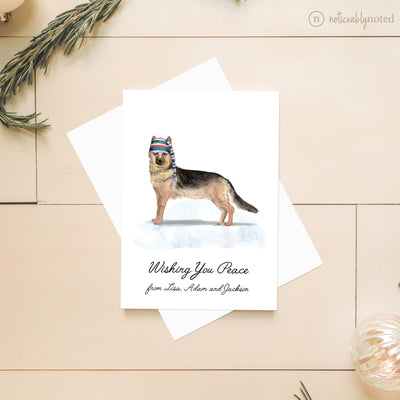 German Shepherd Dog Christmas Greeting Card