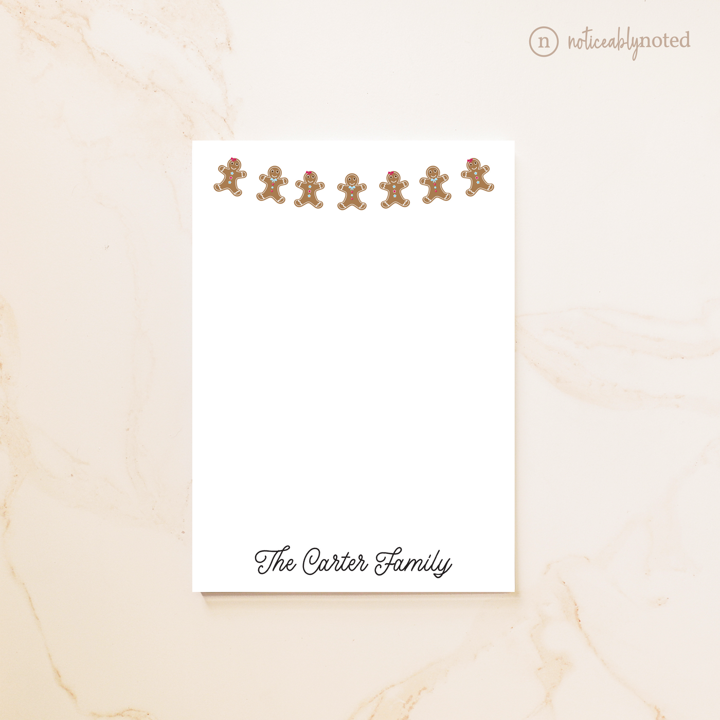Gingerbread Personalized Notepad