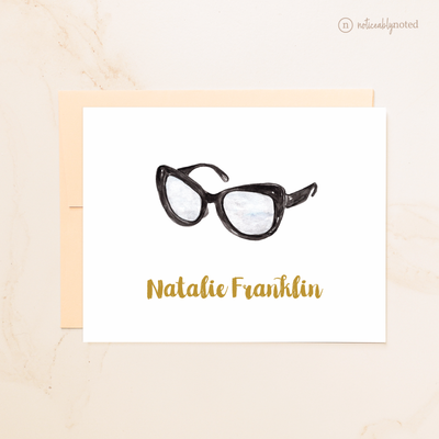 Glasses Folded Note Cards