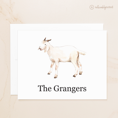 Goat Folded Note Cards