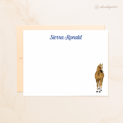 Golden Champagne Horse Flat Cards (#36)