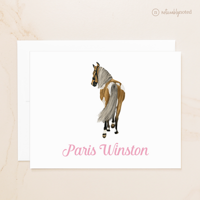 Golden Champagne Overo Horse Folded Cards (#25)