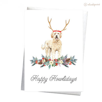 Golden Doodle Dog Christmas Card | Noticeably Noted