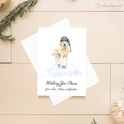 Golden Doodle Dog Christmas Cards | Noticeably Noted