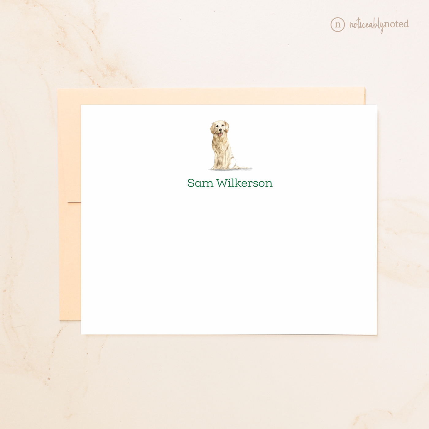 Golden Retriever Dog Flat Cards