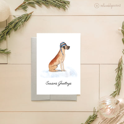 Great Dane Dog Holiday Greeting Cards | Noticeably Noted