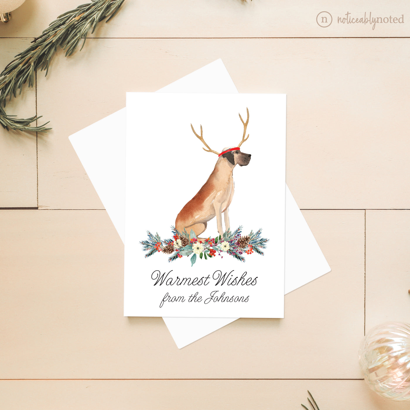 Great Dane Dog Christmas Cards | Noticeably Noted