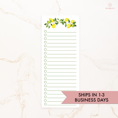 Lemon Notepad - Ships in 1-3 Business Days | Noticeably Noted