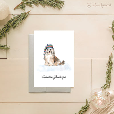Havanese Dog Holiday Card | Noticeably Noted