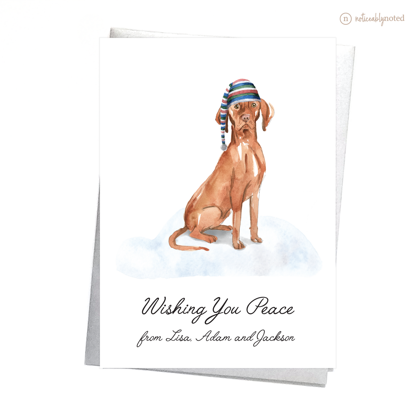 Hungarian Vizsla Dog Christmas Cards | Noticeably Noted