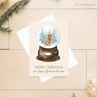 Hungarian Vizsla Dog Holiday Greeting Cards | Noticeably Noted