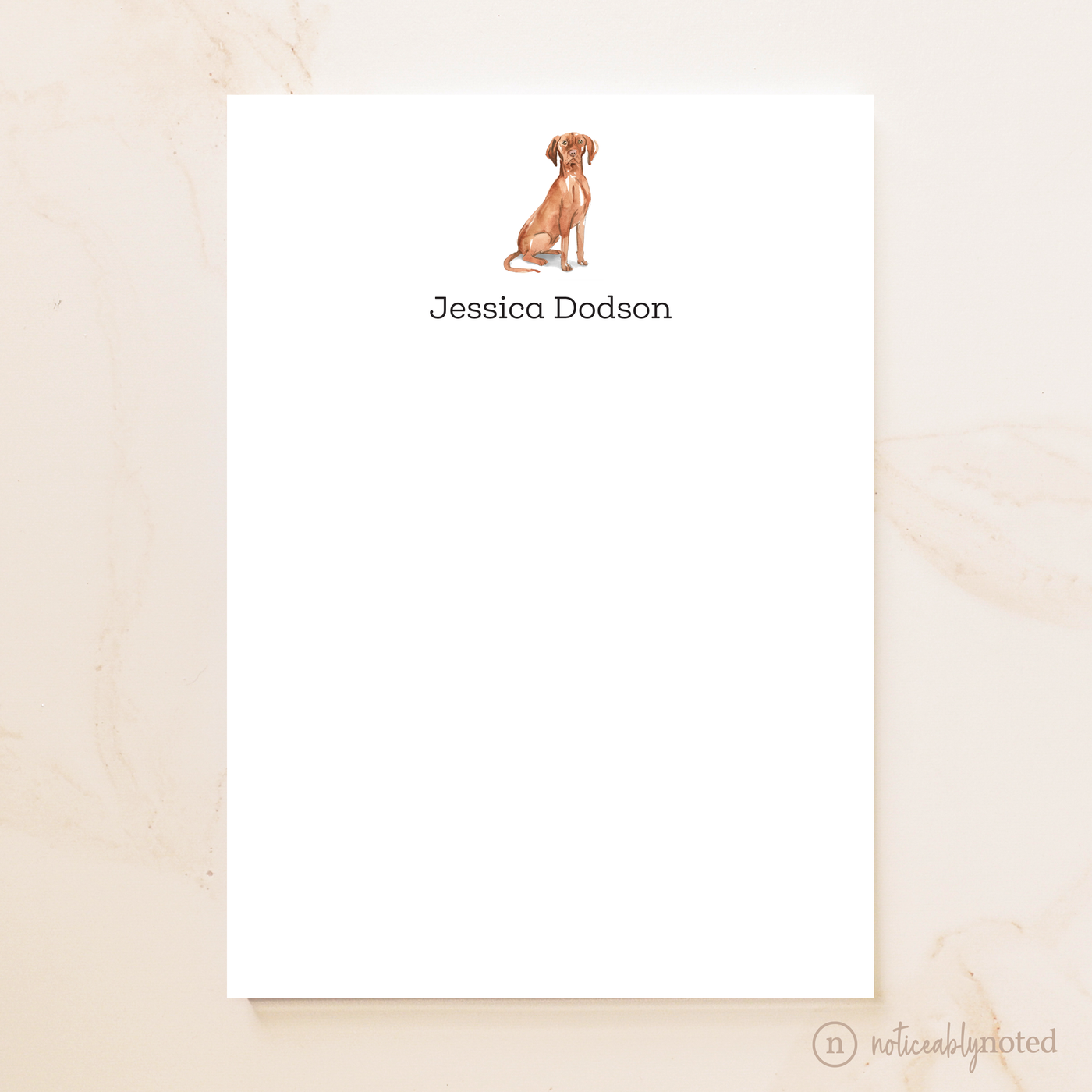 Hungarian Vizsla Dog Notepad