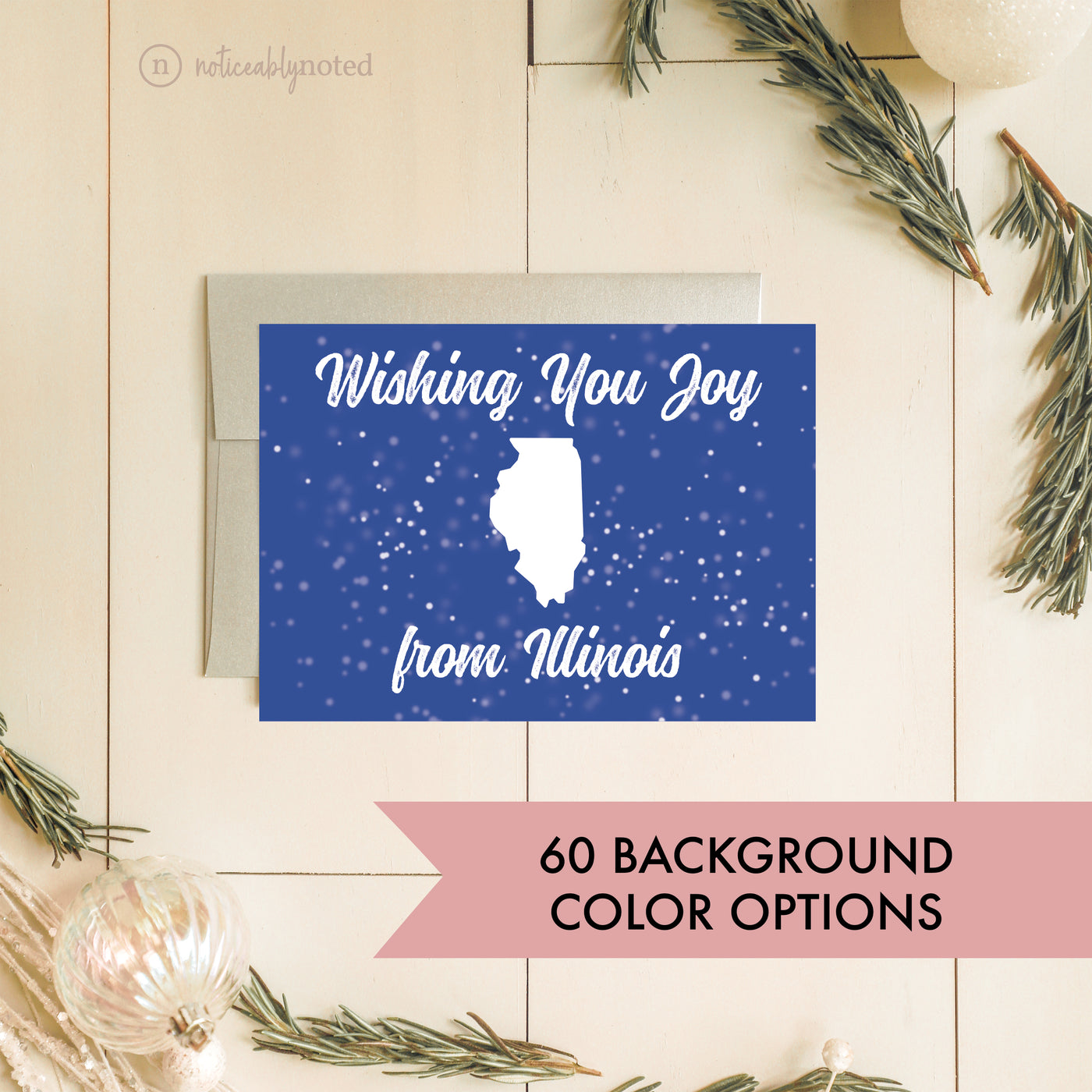 Illinois Holiday Card | Noticeably Noted