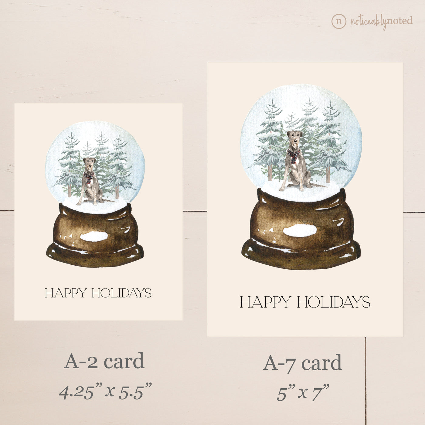 Card Size Comparison | Noticeably Noted