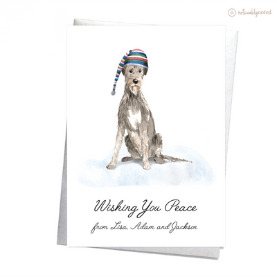 Irish Wolfhound Dog Christmas Card | Noticeably Noted