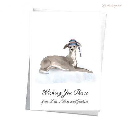 Italian Greyhound Dog Holiday Card | Noticeably Noted