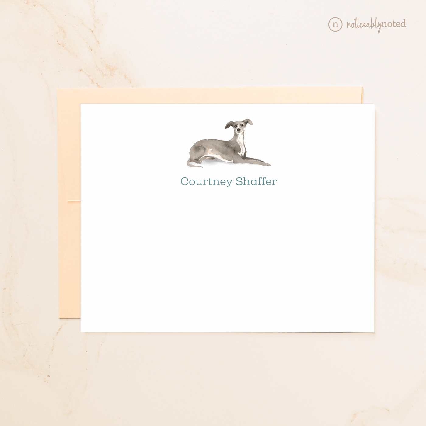 Italian Greyhound Dog Flat Cards