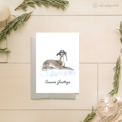 Italian Greyhound Dog Holiday Greeting Cards | Noticeably Noted